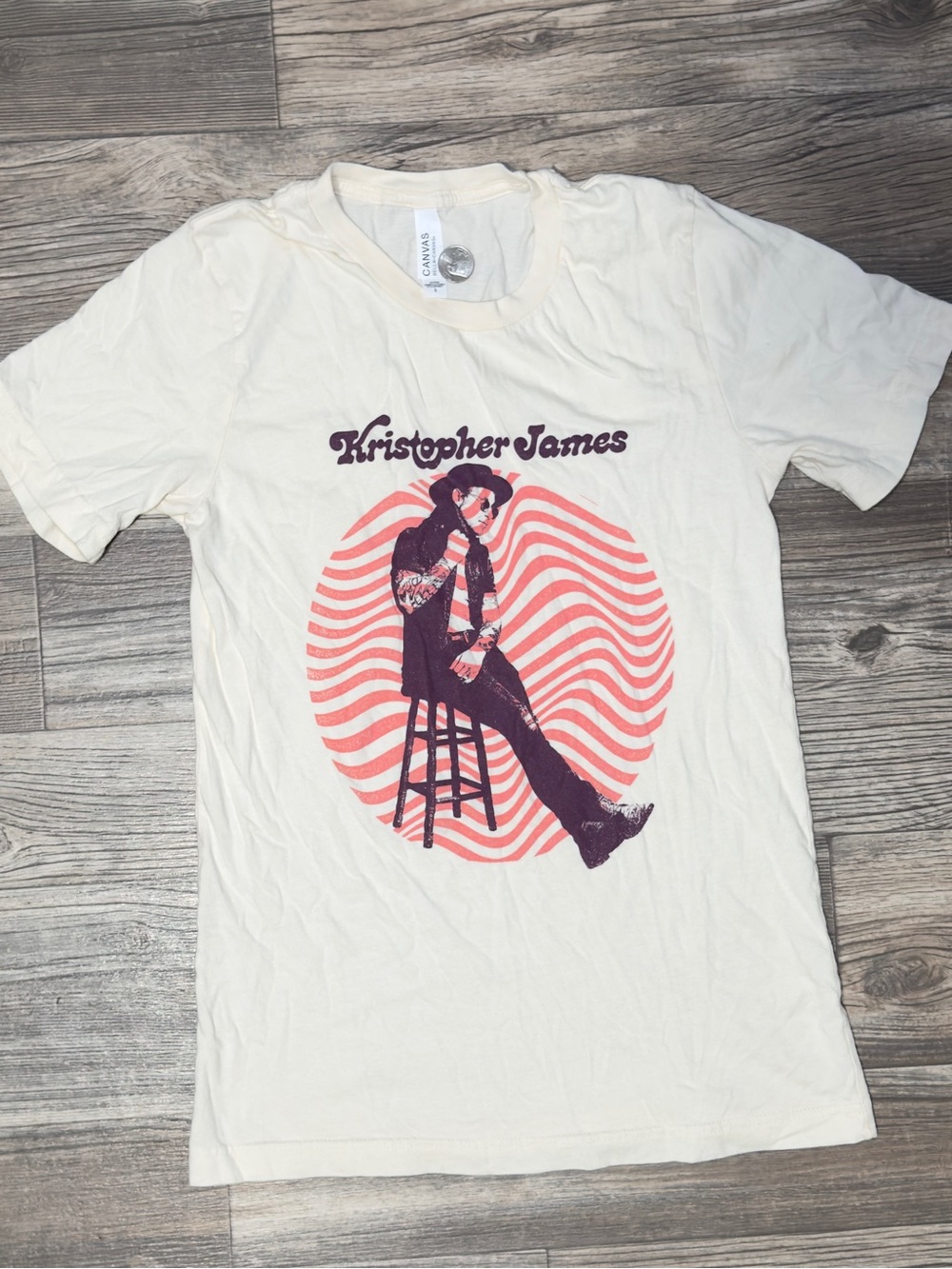 Kristopher James Singer Songwriter Concert Merch Graphic Tee S